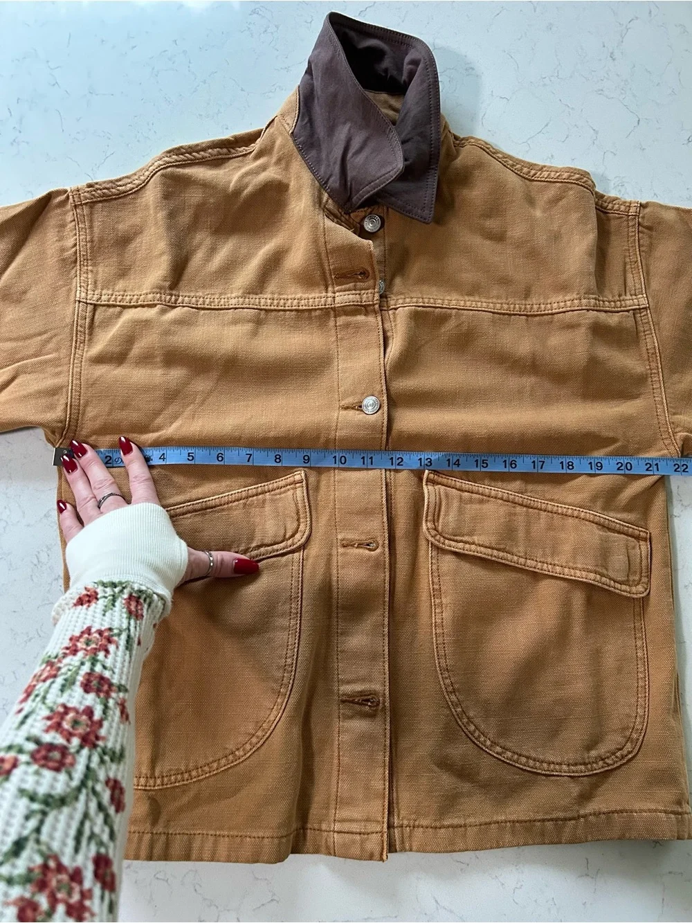 NEW Free People We The Free Oversized Lemon Denim Jacket in Meerkat